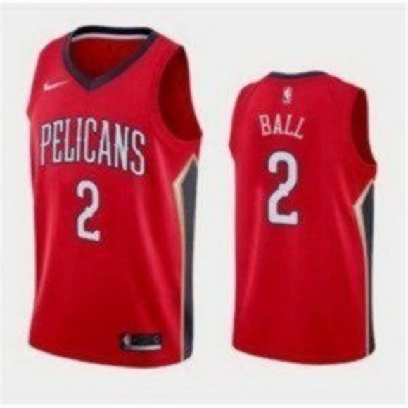 lonzo ball red jersey